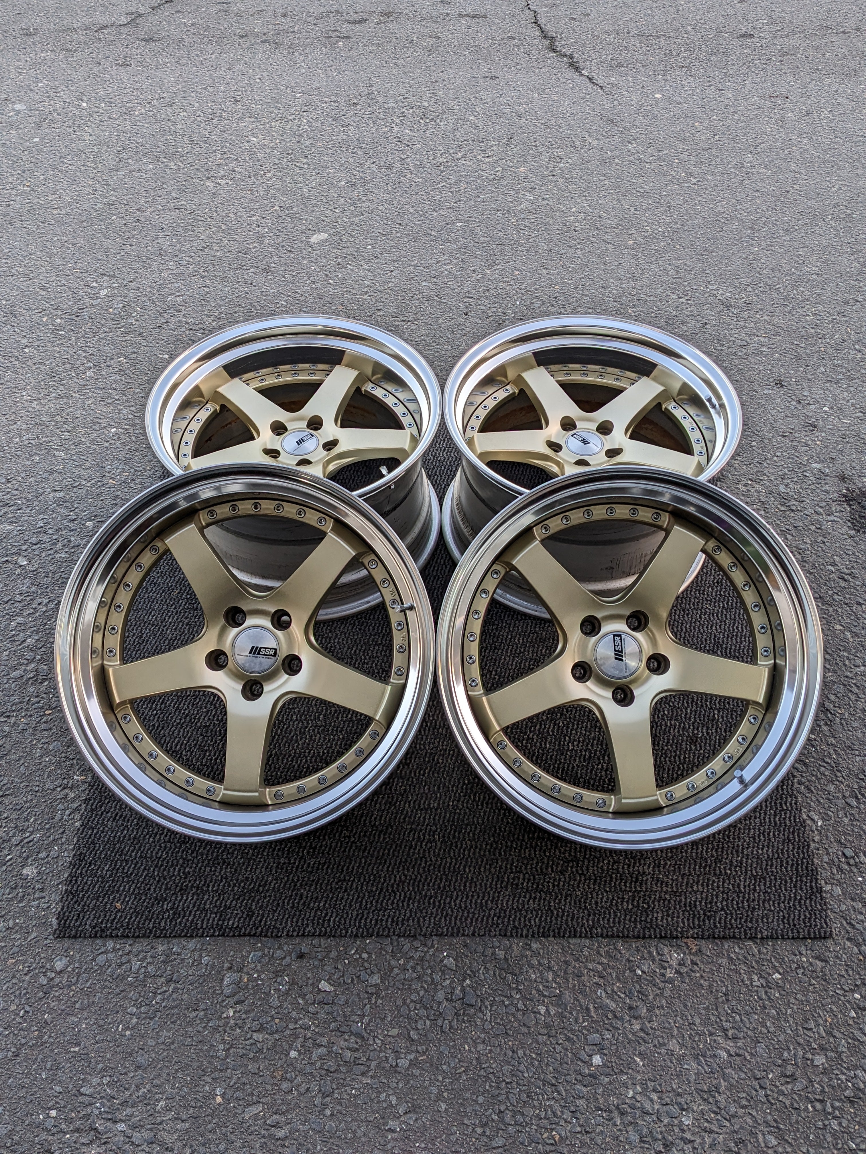 ④スーさんSSR ProfesserSP1 20in9j10jビックキャリ SSR Professor SP1R 4X100 17X8 -1 NR Disk Black - Threepieceus