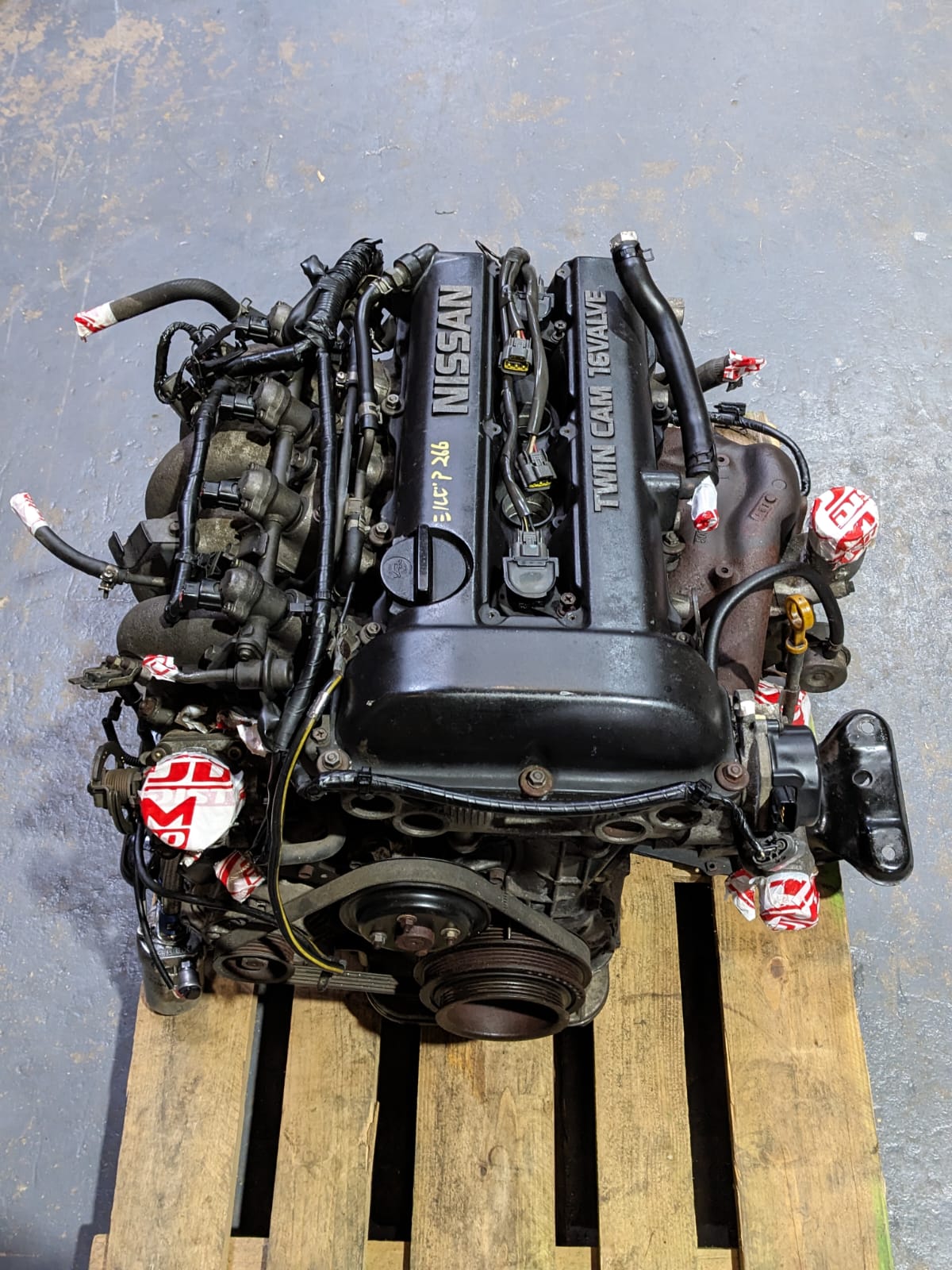 日産SR20DET13黒ヘッド NISSAN SILVIA 180SX S13 BLACKTOP NON-VVT SR20DET ENGINE - JDM