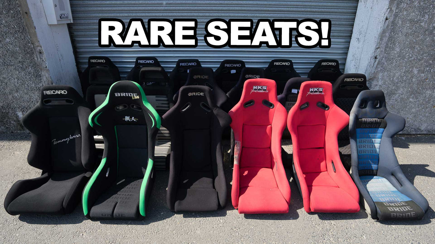 A RARE JDM Seat collection, Bride, HKS, Drift King etc