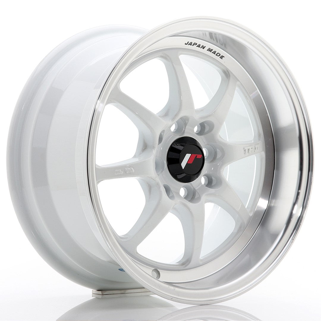 Japan Racing JR Wheels TFII 15x7.5 ET30 4x100 4x114.3 White