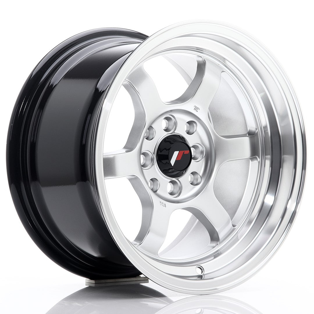 Japan Racing JR Wheels JR12 15x8.5 ET13 4x100 4x114.3 Silver