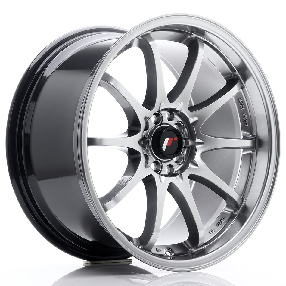 Japan Racing JR Wheels JR5 18x9.5 ET38 5x100 5x114.3 Hyper Black