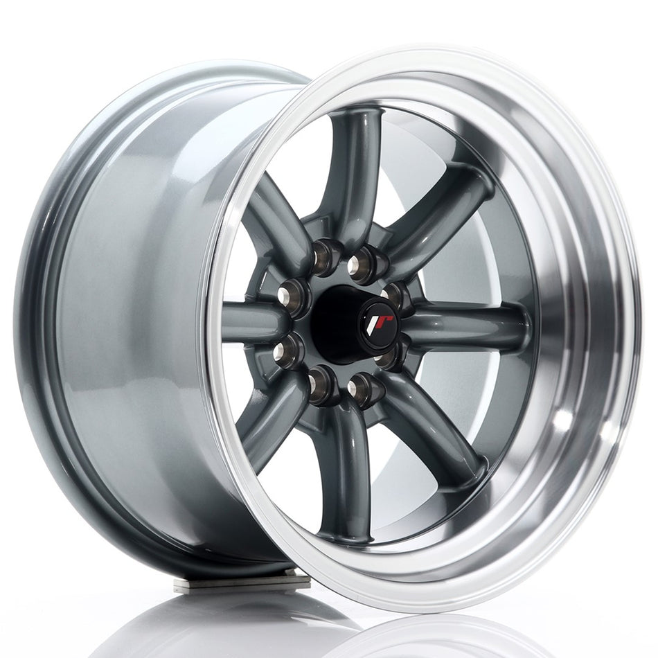 Japan Racing JR Wheels JR19 15x9 ET-13 4x100 4x114.3 Gun metal