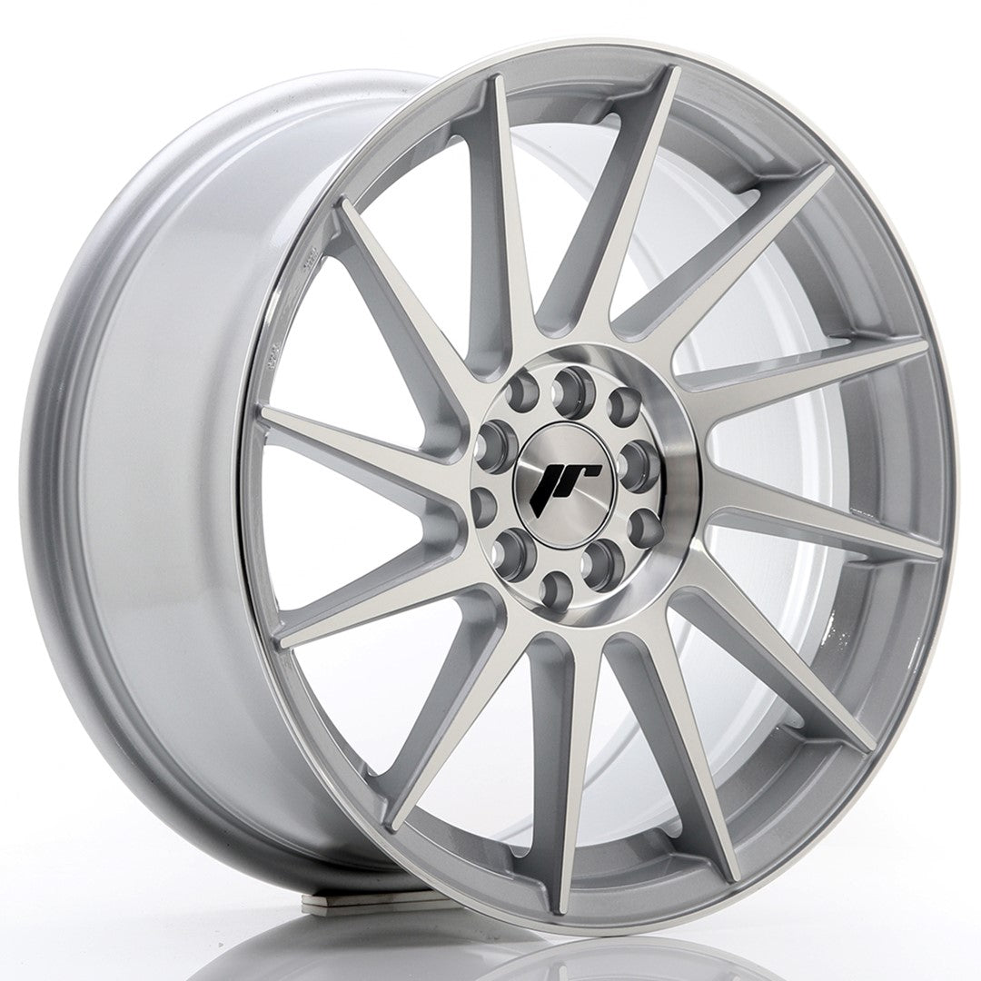 Japan Racing JR Wheels JR22 17x8 ET35 4x100 4x114.3 Silver