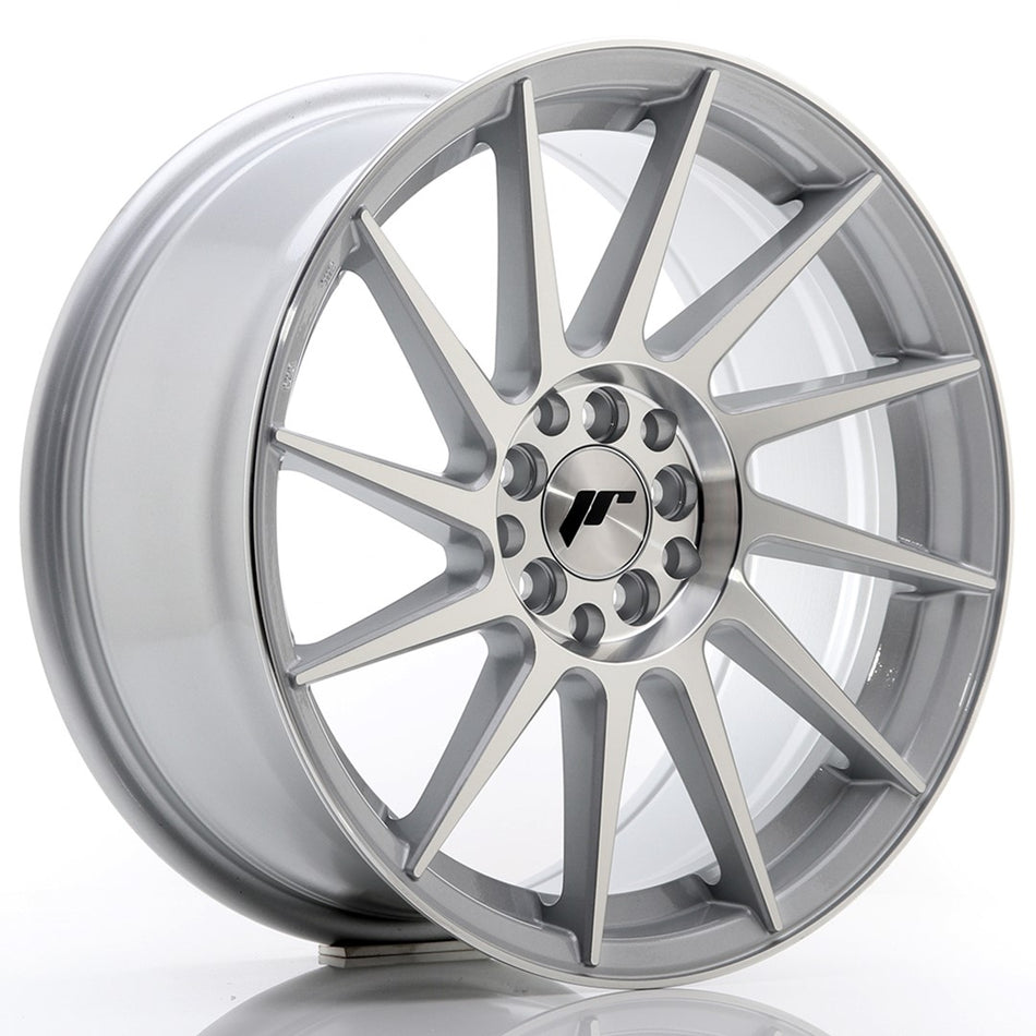 Japan Racing JR Wheels JR22 17x8 ET35 4x100 4x114.3 Silver