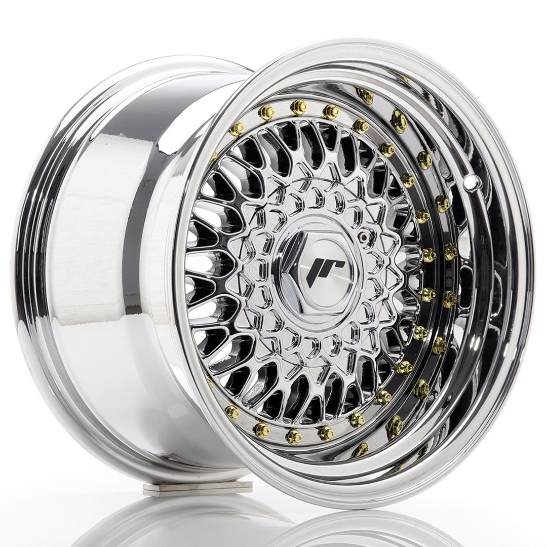 Japan Racing JR Wheels JR9 15x9 ET10 4x100 4x108 Chrome