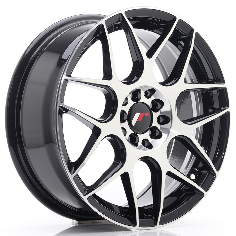 Japan Racing JR Wheels JR18 17x7 ET40 5x100 5x114.3 Black