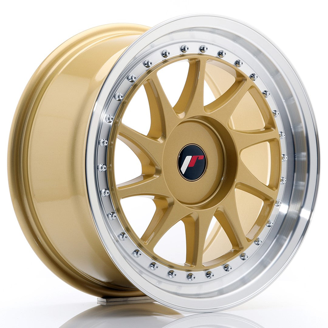Japan Racing JR Wheels JR26 17x8 ET35 CUSTOM PCD Gold