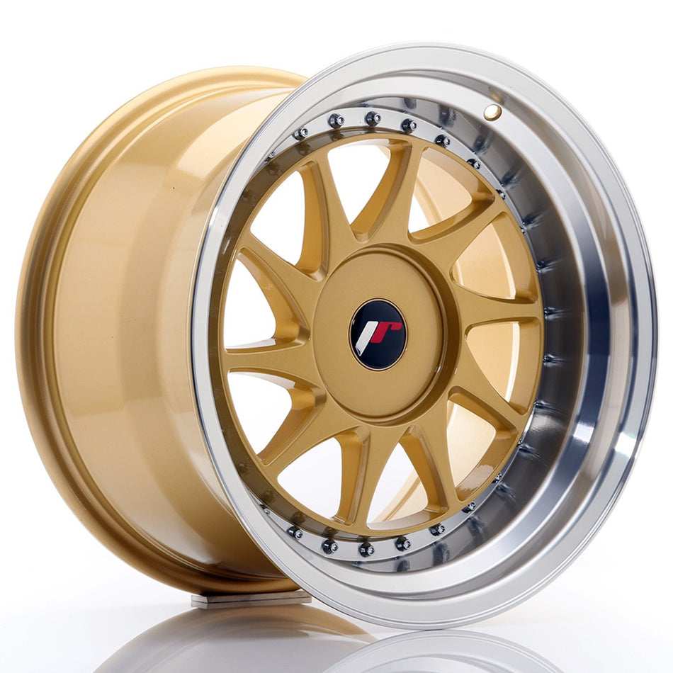Japan Racing JR Wheels JR26 17x10 ET20-25 CUSTOM PCD Gold