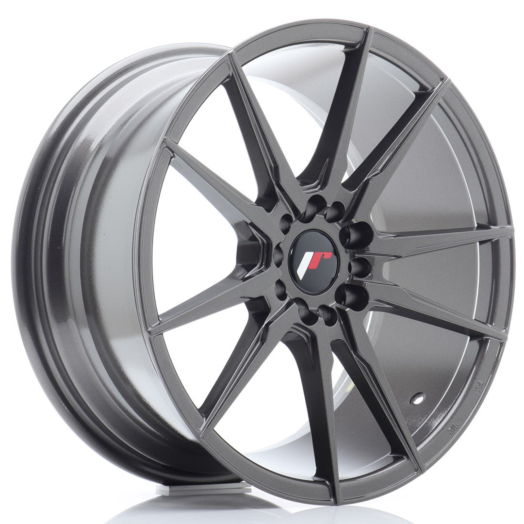 Japan Racing JR Wheels JR21 18x8.5 ET35 5x100 5x120 Hyper Gray