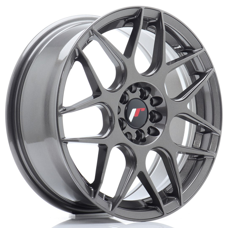 Japan Racing JR Wheels JR18 17x7 ET40 5x108 5x112 Hyper Gray