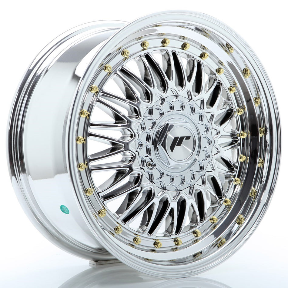 Japan Racing JR Wheels JR9 17x7.5 ET35 4x100 4x108 Chrome