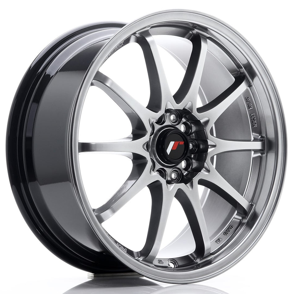 Japan Racing JR Wheels JR5 18x8 ET35 5x100 Hyper Black