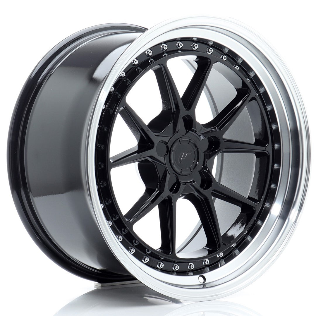 Japan Racing JR Wheels JR39 18x9.5 ET15-35 CUSTOM PCD Black