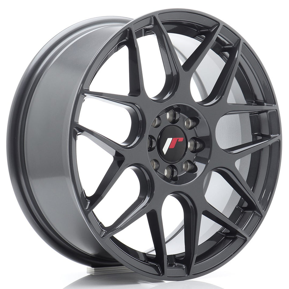 Japan Racing JR Wheels JR18 17x7 ET40 4x100 4x108 Hyper Gray