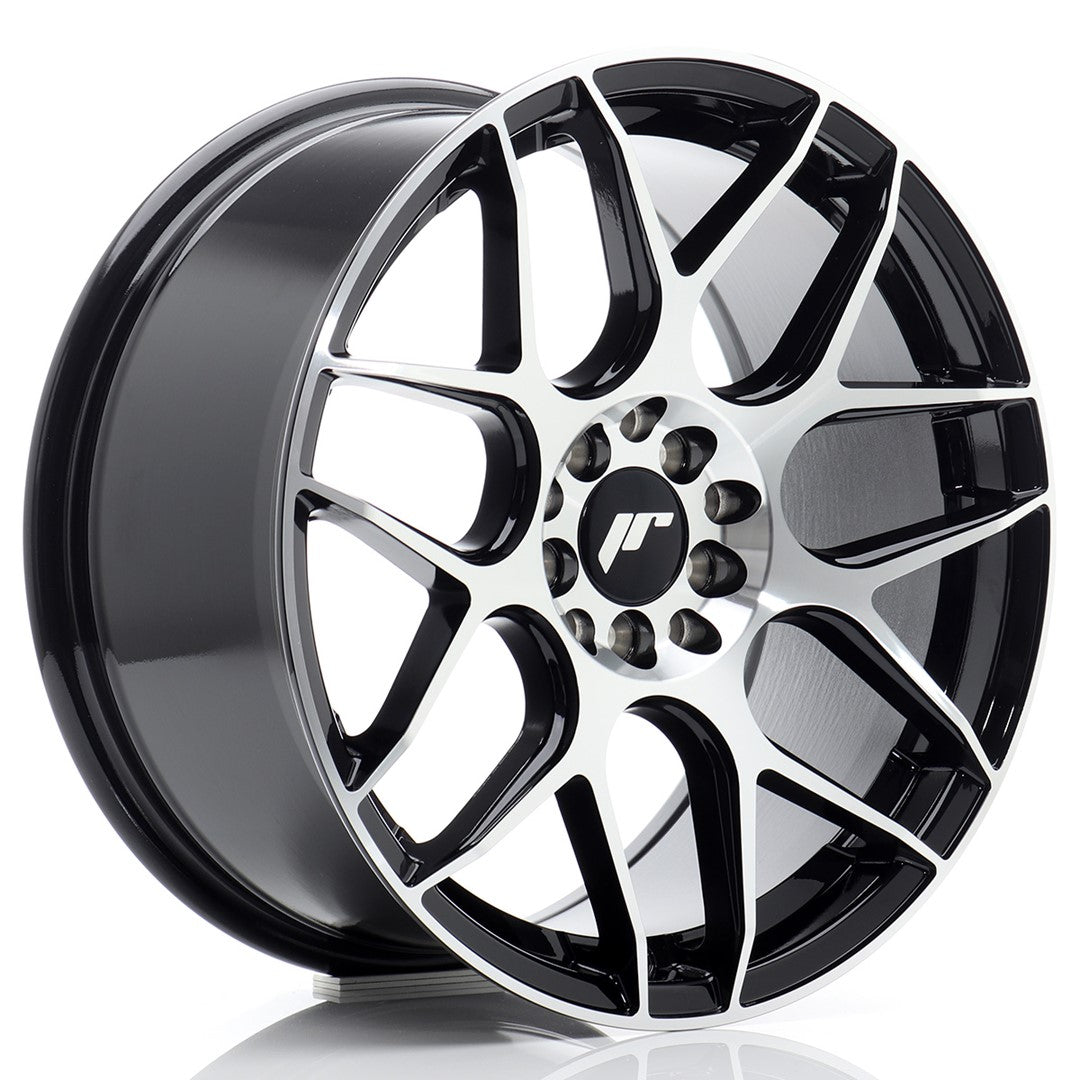 Japan Racing JR Wheels JR18 17x8 ET35 5x100 5x114.3 Black