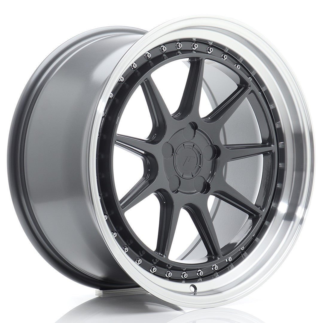 Japan Racing JR Wheels JR47 19x9.5 ET15-35 CUSTOM PCD Hyper Gray