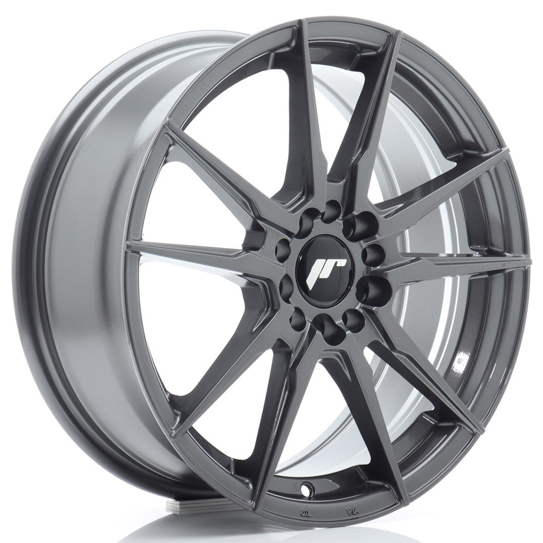 Japan Racing JR Wheels JR21 17x7 ET40 5x108 5x112 Hyper Gray