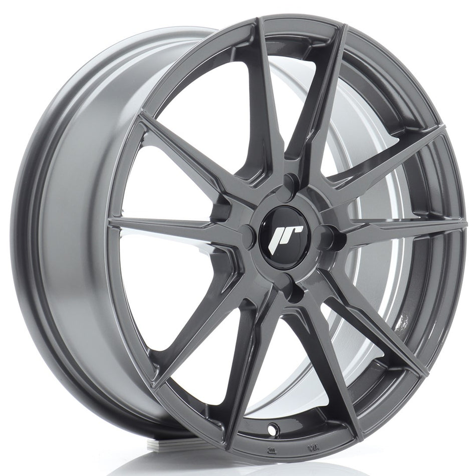 Japan Racing JR Wheels JR21 17x7 ET20-40 CUSTOM PCD Hyper Gray