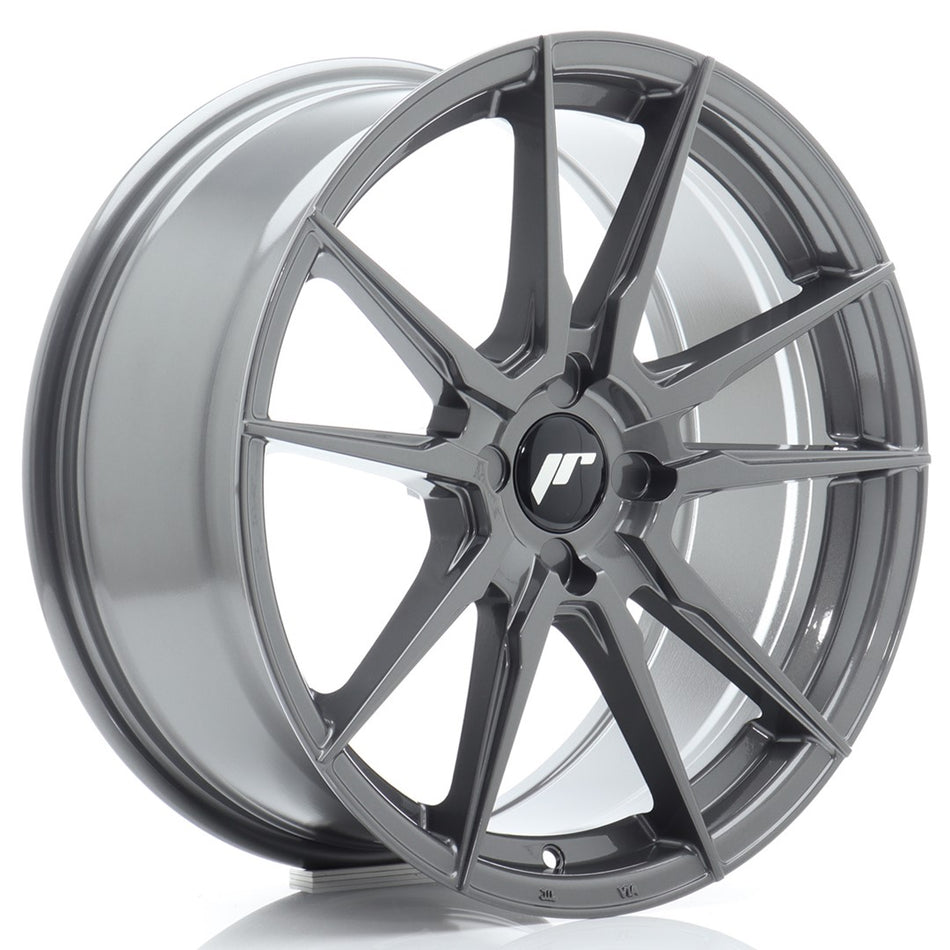 Japan Racing JR Wheels JR21 18x8 ET20-40 CUSTOM PCD Hyper Gray