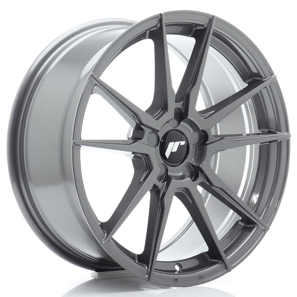 Japan Racing JR Wheels JR21 18x8 ET20-40 CUSTOM PCD Hyper Gray