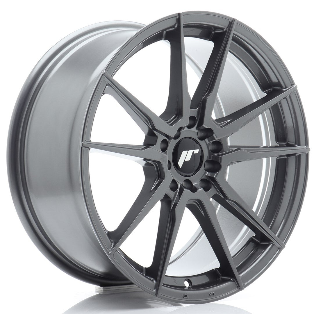 Japan Racing JR Wheels JR21 18x8.5 ET35 5x100 5x120 Hyper Gray