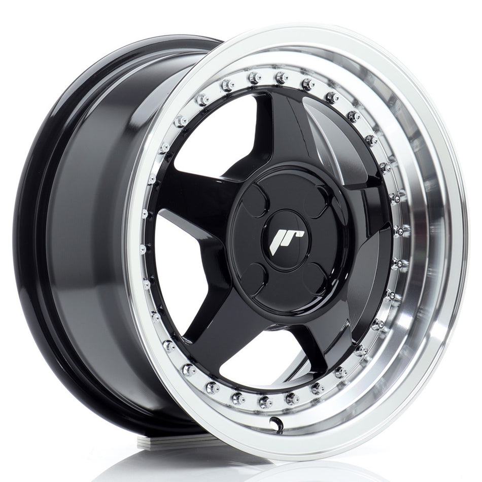 Japan Racing JR Wheels JR6 15x7 ET20-35 CUSTOM PCD Black
