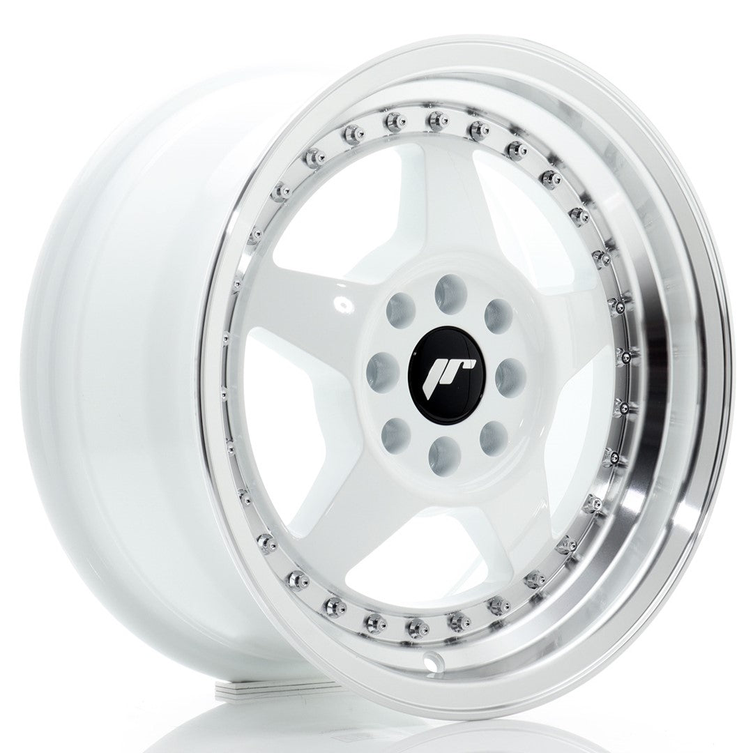 Japan Racing JR Wheels JR6 15x7 ET25 4x100 4x108 White