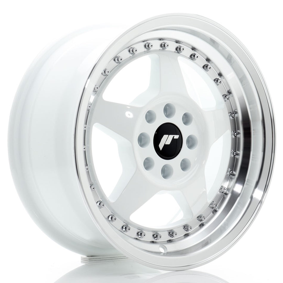 Japan Racing JR Wheels JR6 15x7 ET25 4x100 4x108 White