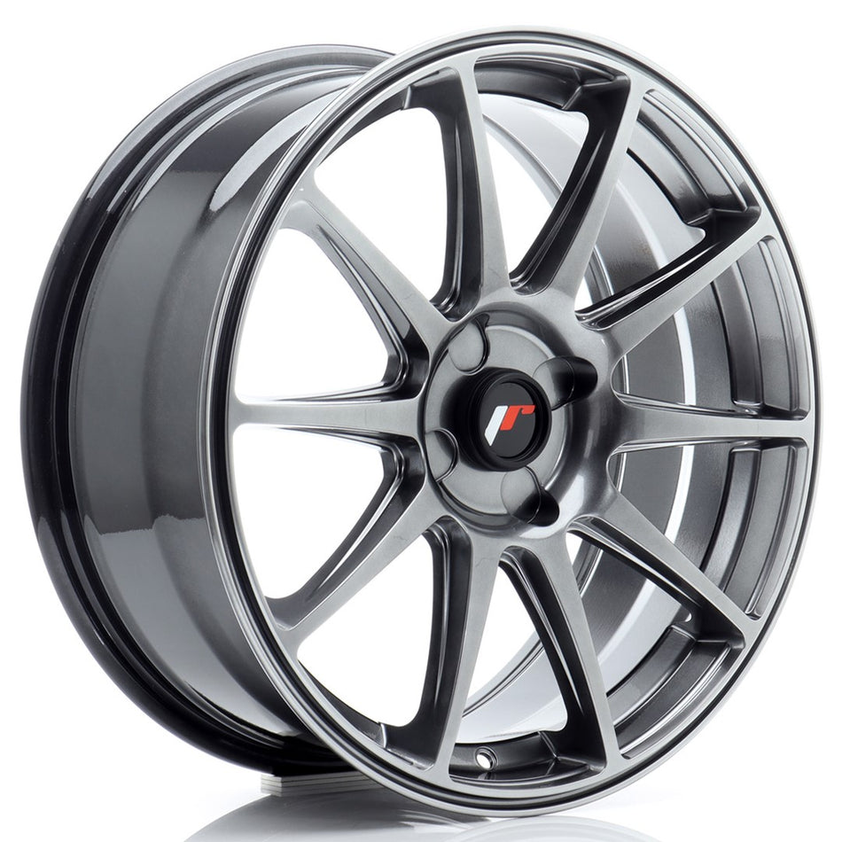 Japan Racing JR Wheels JR11 18x7.5 ET20-40 CUSTOM PCD Hyper Black