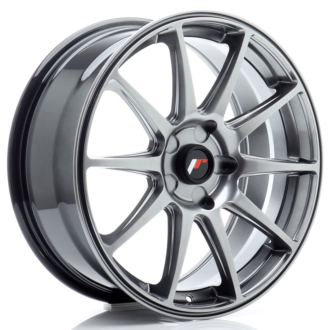 Japan Racing JR Wheels JR11 18x7.5 ET20-40 CUSTOM PCD Hyper Black