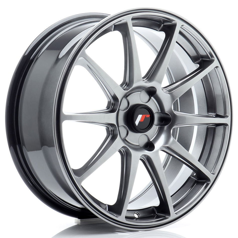 Japan Racing JR Wheels JR11 18x7.5 ET20-40 CUSTOM PCD Hyper Black
