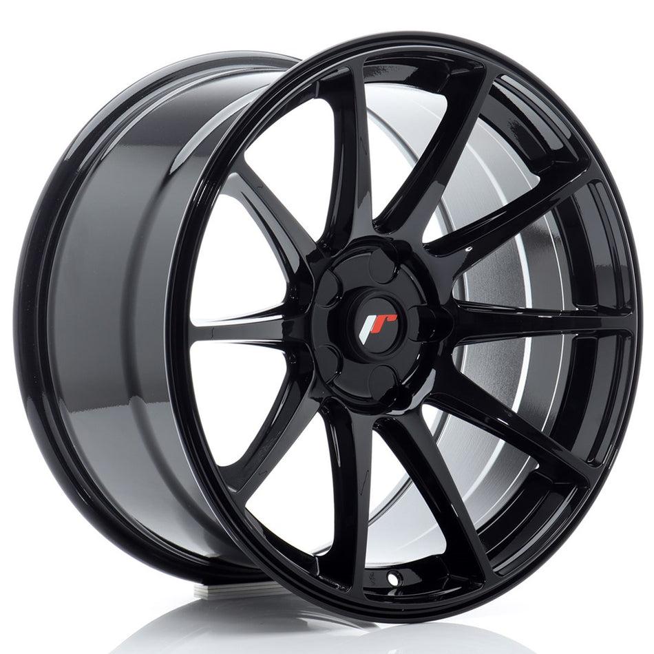 Japan Racing JR Wheels JR11 18x9.5 ET20-30 CUSTOM PCD Black