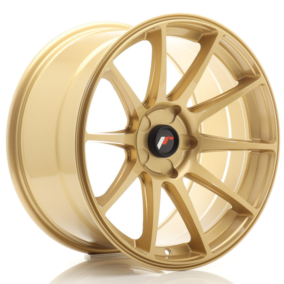 Japan Racing JR Wheels JR11 18x9.5 ET20-30 CUSTOM PCD Gold