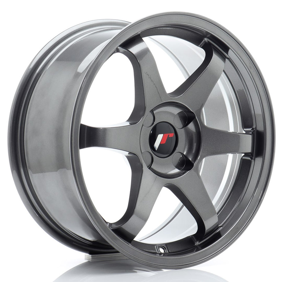 Japan Racing JR Wheels JR3 17x8 ET20-35 CUSTOM PCD Gun metal