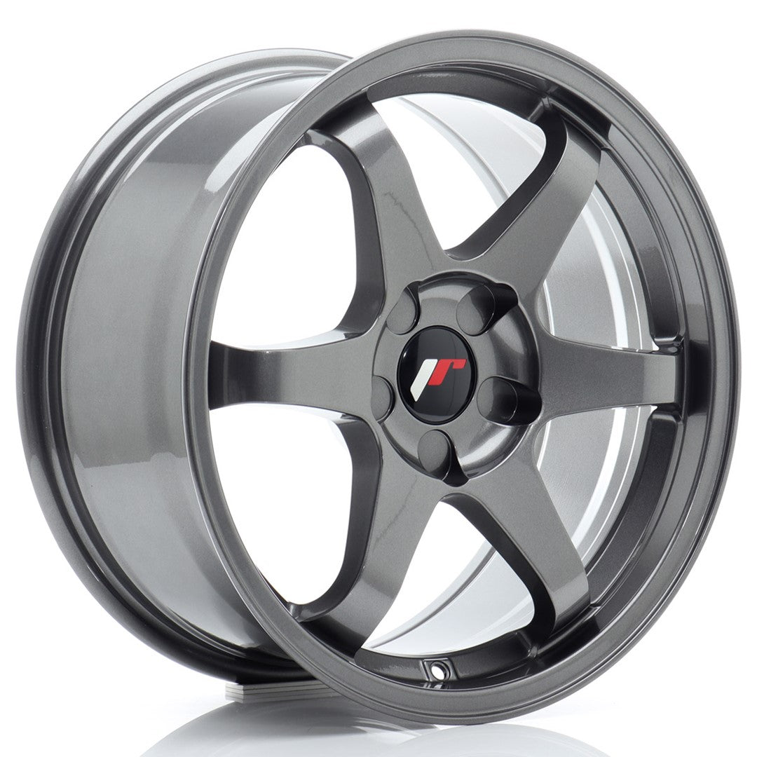 Japan Racing JR Wheels JR3 17x8 ET20-35 CUSTOM PCD Gun metal