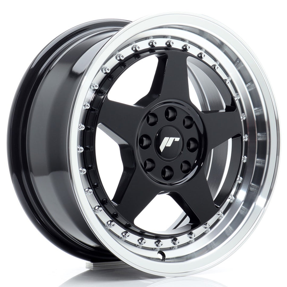 Japan Racing JR Wheels JR6 16x7 ET25 4x100 4x108 Black