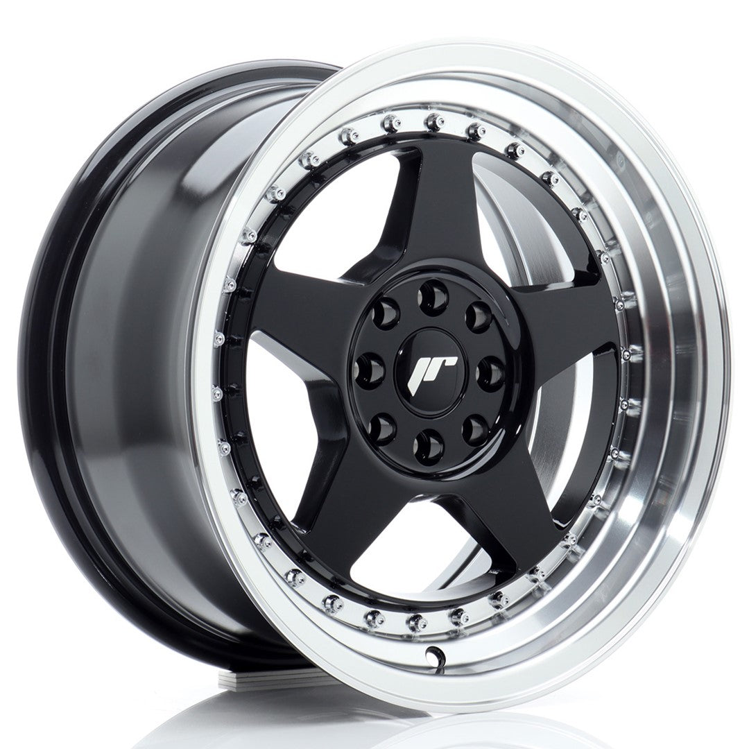 Jdm Jr6 Japan Racing JR Wheels JR6 16x8 ET25 4x100 4x108 Black - JDM Distro ...