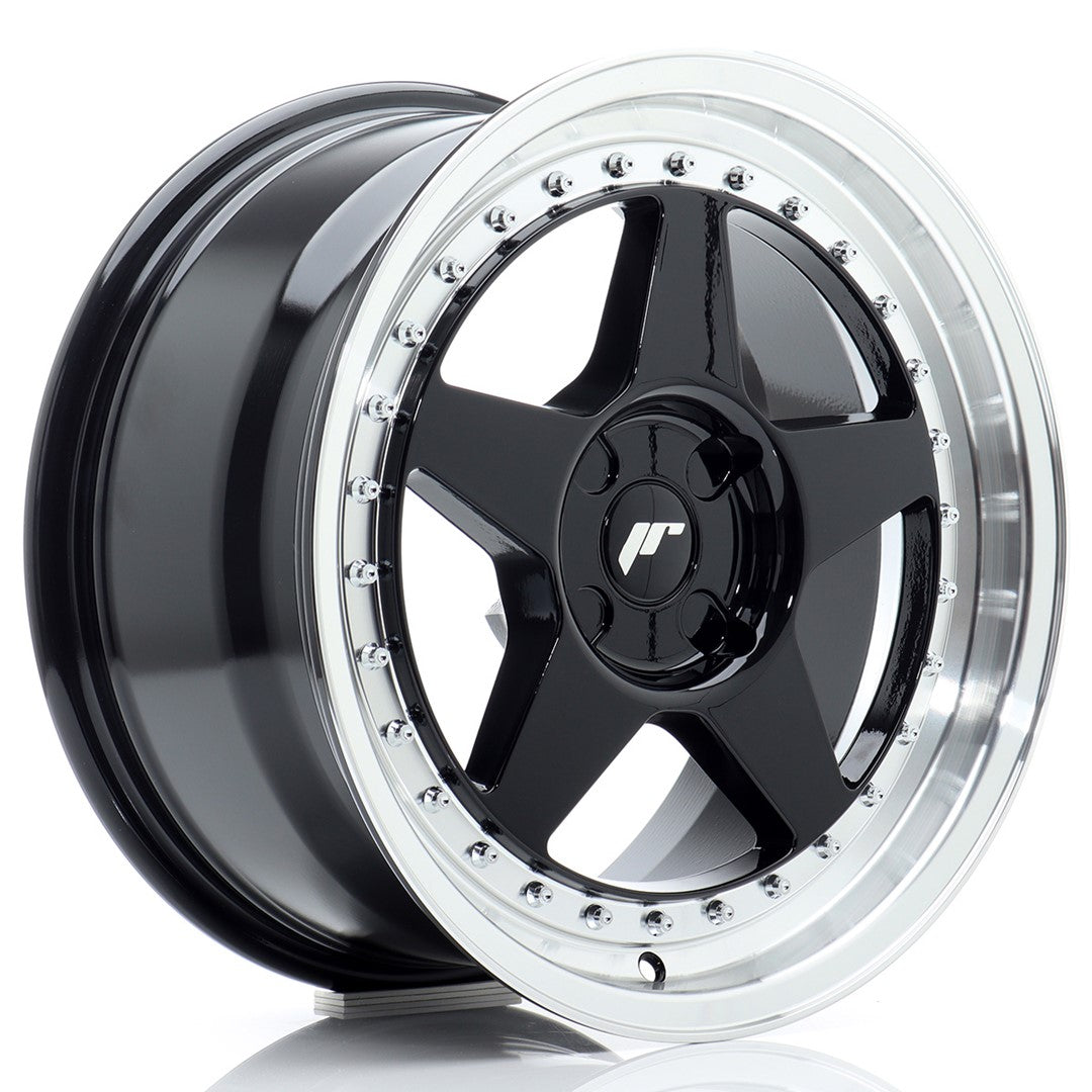 Japan Racing JR Wheels JR6 17x8 ET20-35 CUSTOM PCD Black