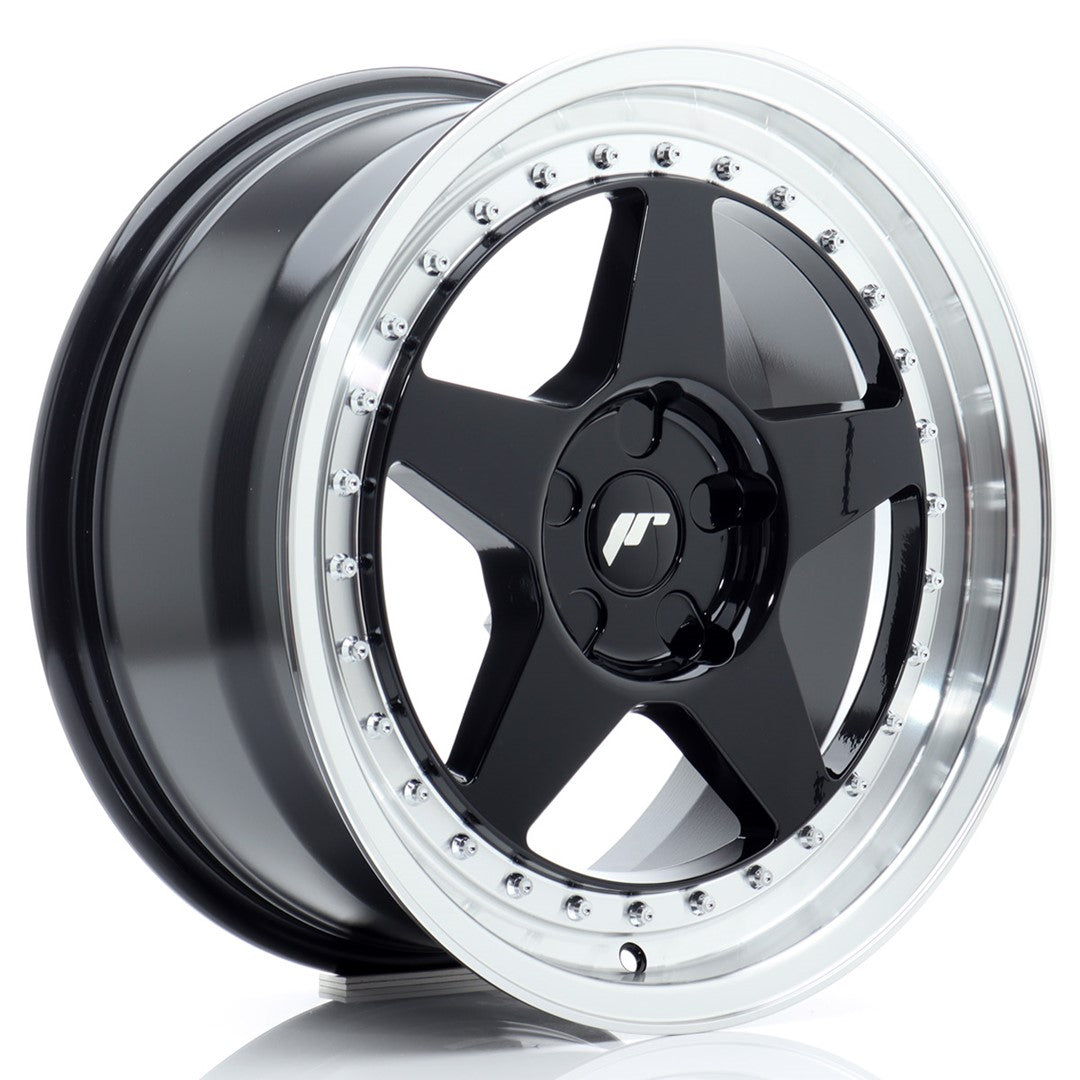 Japan Racing JR Wheels JR6 17x8 ET20-35 CUSTOM PCD Black