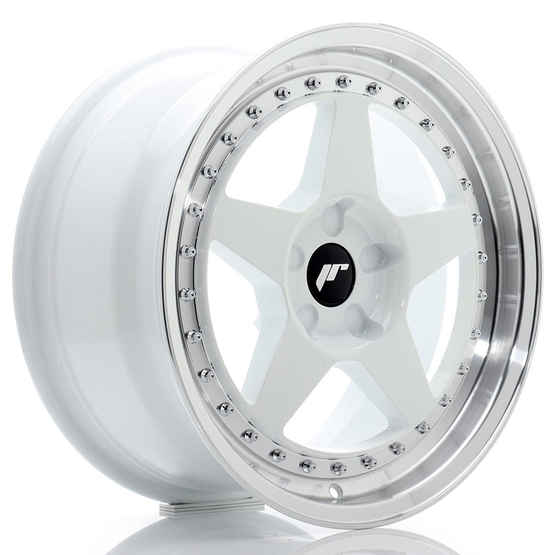 Japan Racing JR Wheels JR6 17x8 ET20-35 CUSTOM PCD White