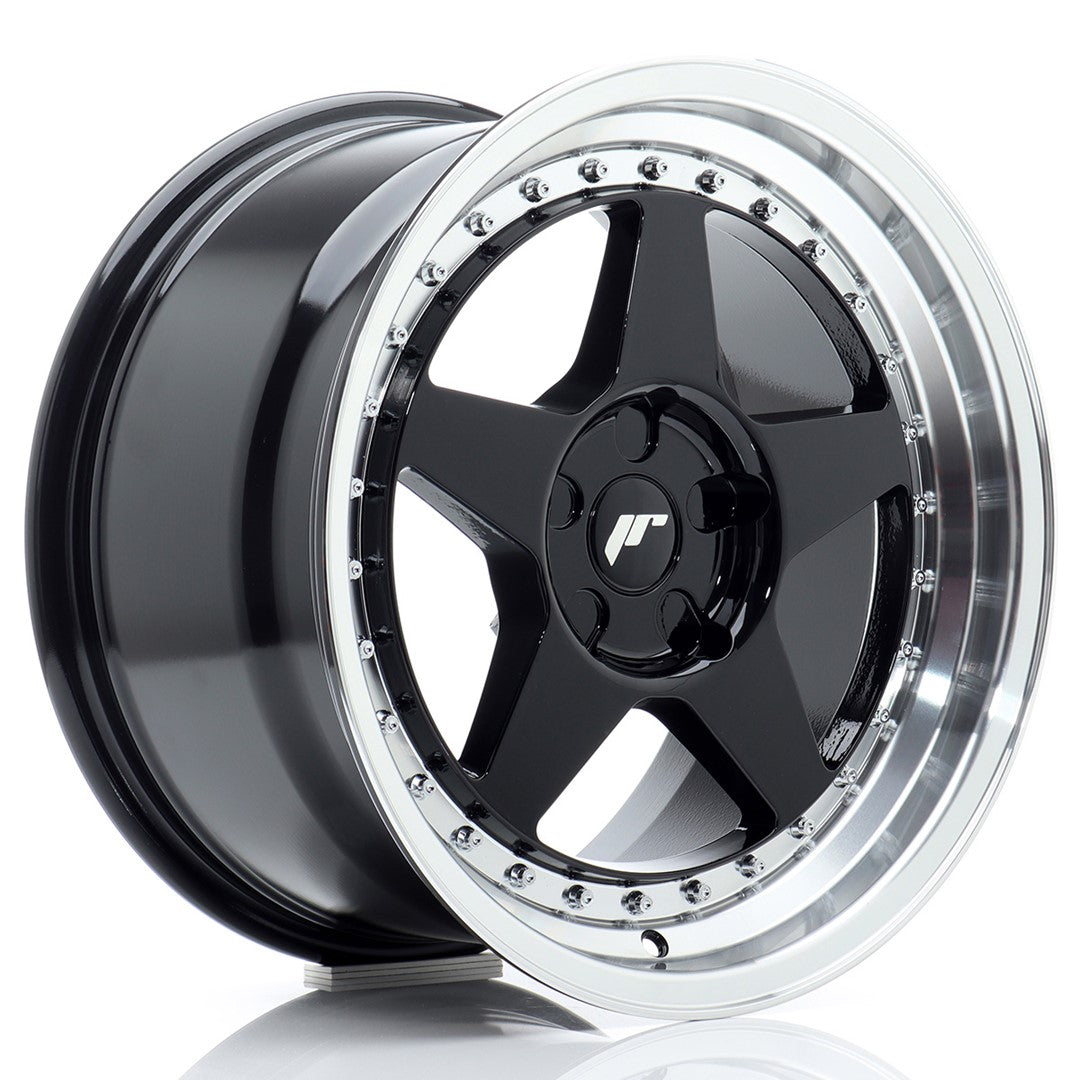 Japan Racing JR Wheels JR6 17x9 ET20-35 CUSTOM PCD Black