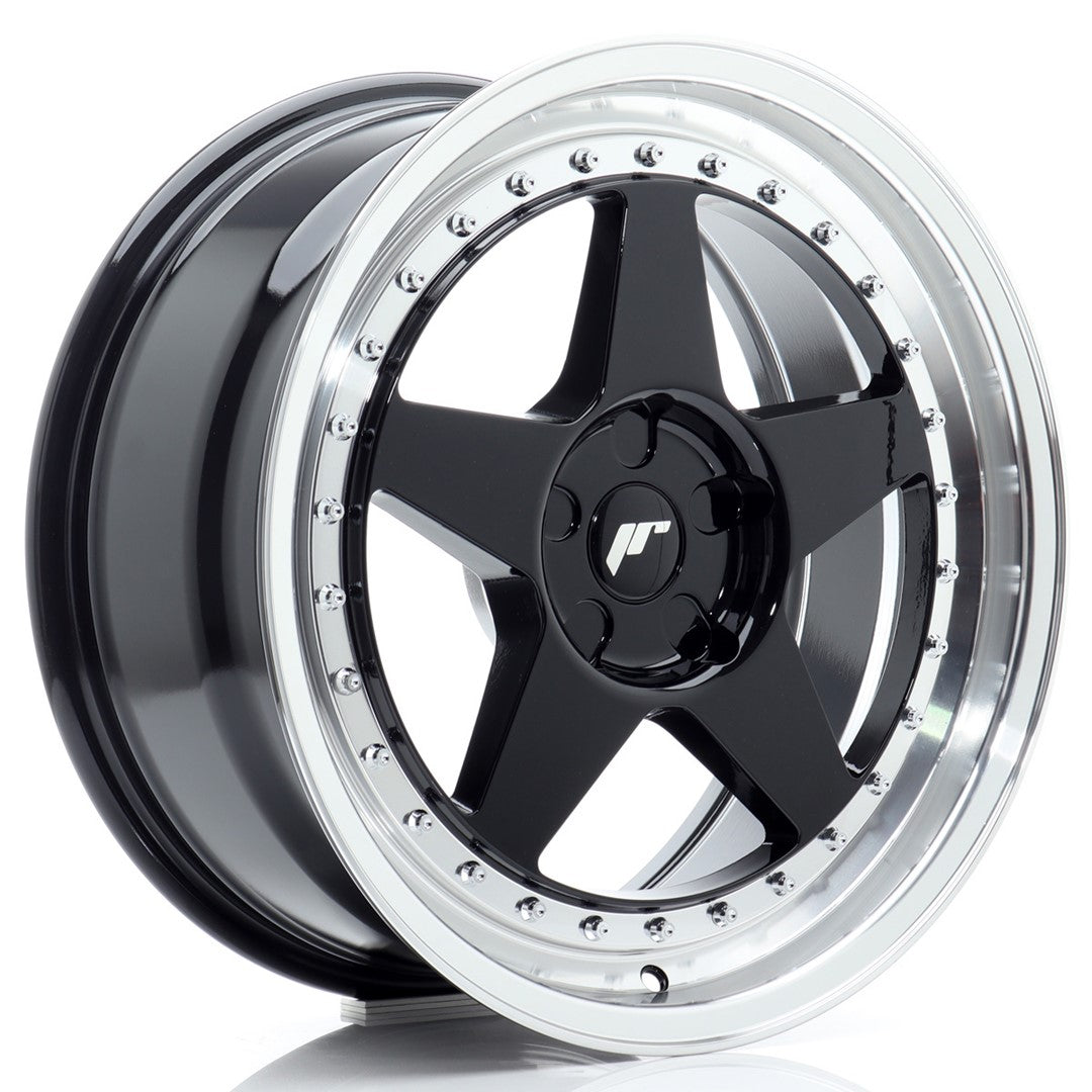 Japan Racing JR Wheels JR6 18x8 ET20-35 CUSTOM PCD Black