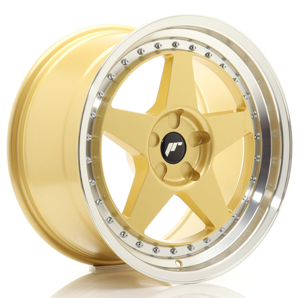 Japan Racing JR Wheels JR6 18x9.5 ET20-40 CUSTOM PCD Gold