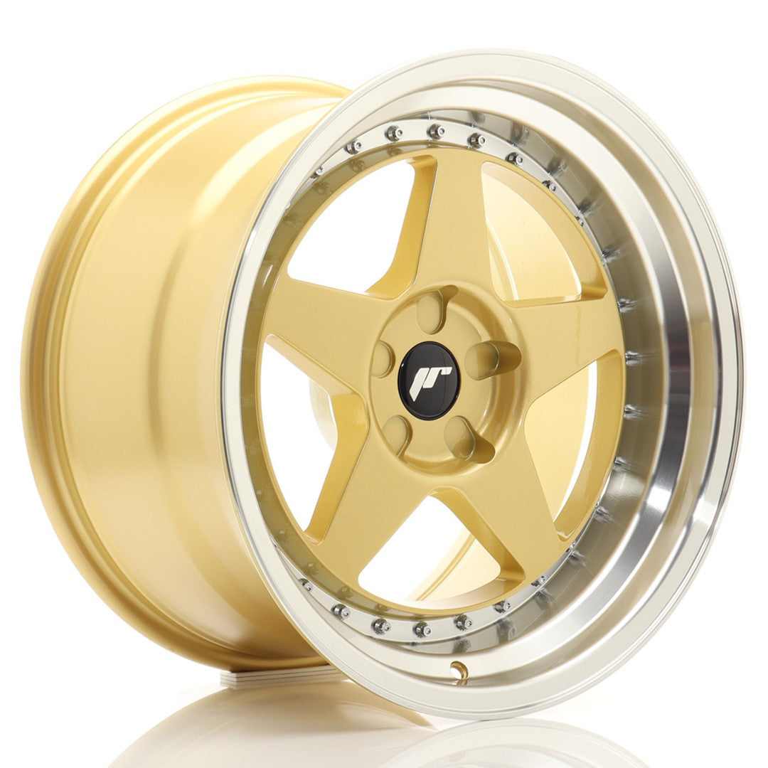 Japan Racing JR Wheels JR6 18x10.5 ET0-25 CUSTOM PCD Gold