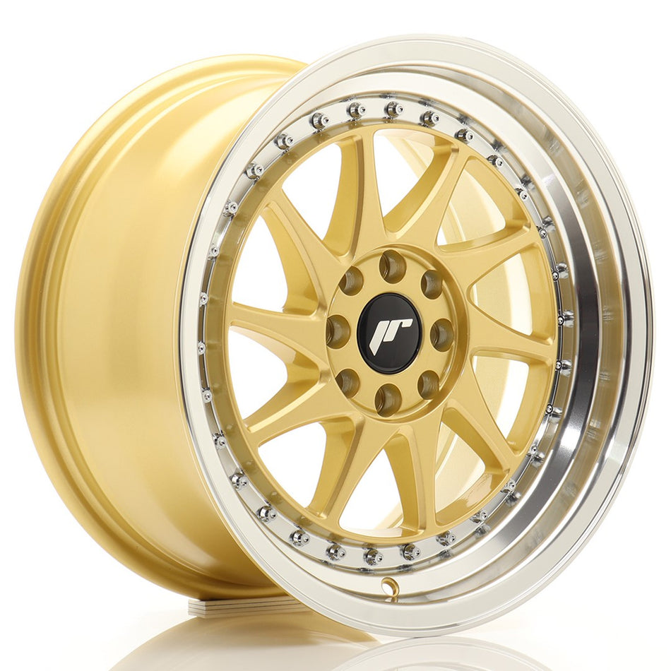 Japan Racing JR Wheels JR26 16x8 ET25 4x100 4x108 Gold