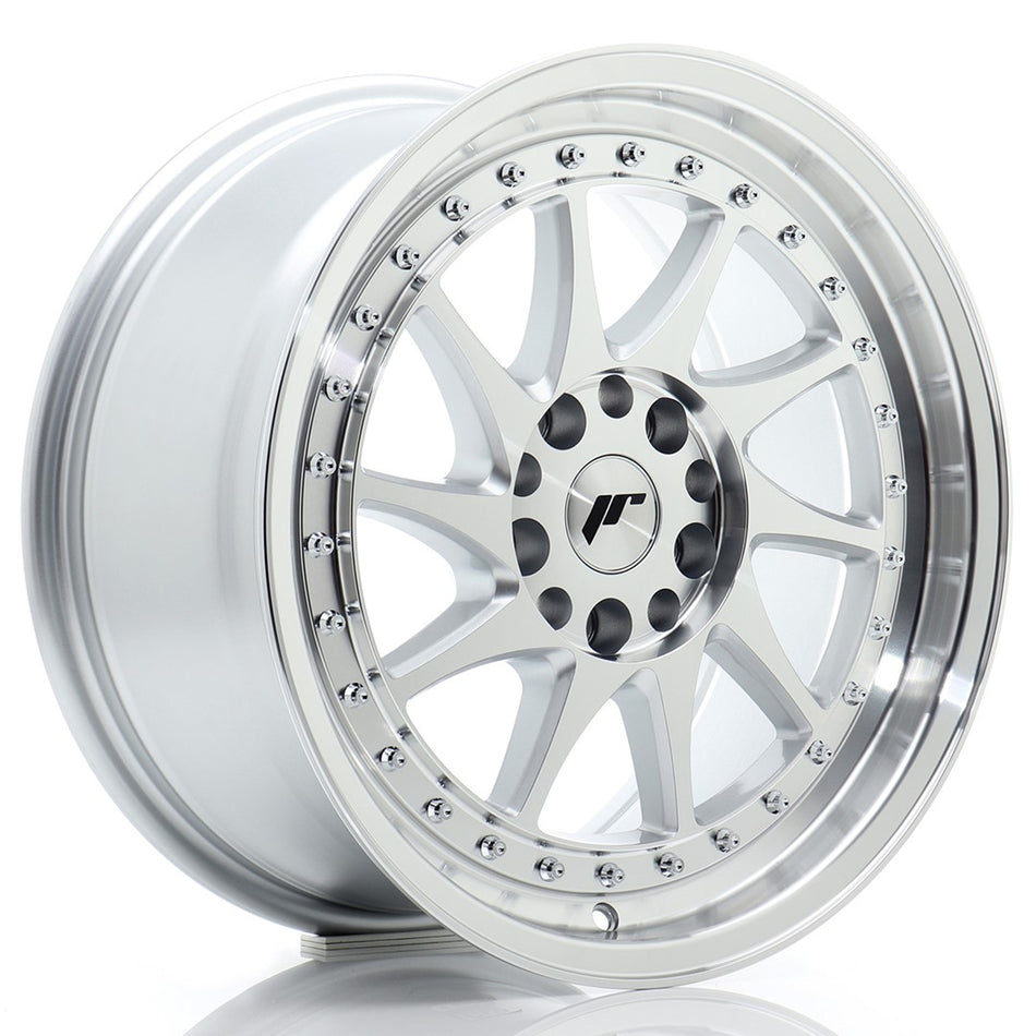 Japan Racing JR Wheels JR26 17x8 ET35 5x100 5x114.3 Silver