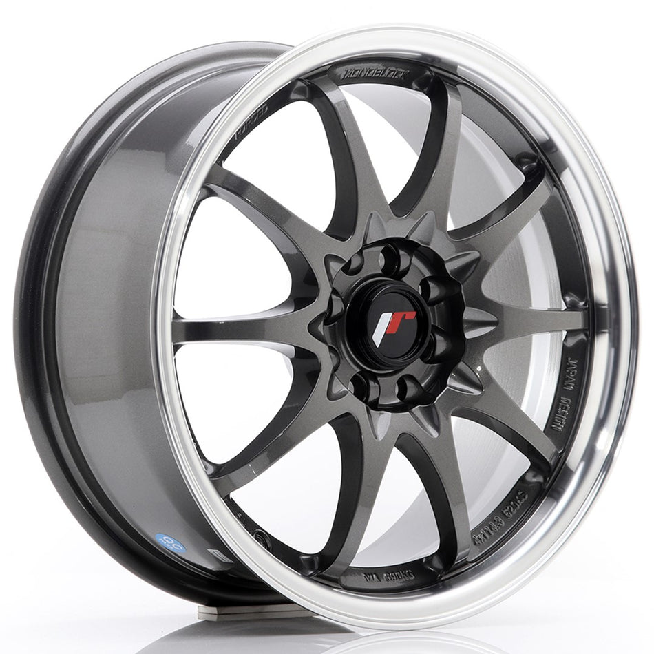 Japan Racing JR Wheels JR5 16x7 ET30 5x100 5x114.3 Gun metal