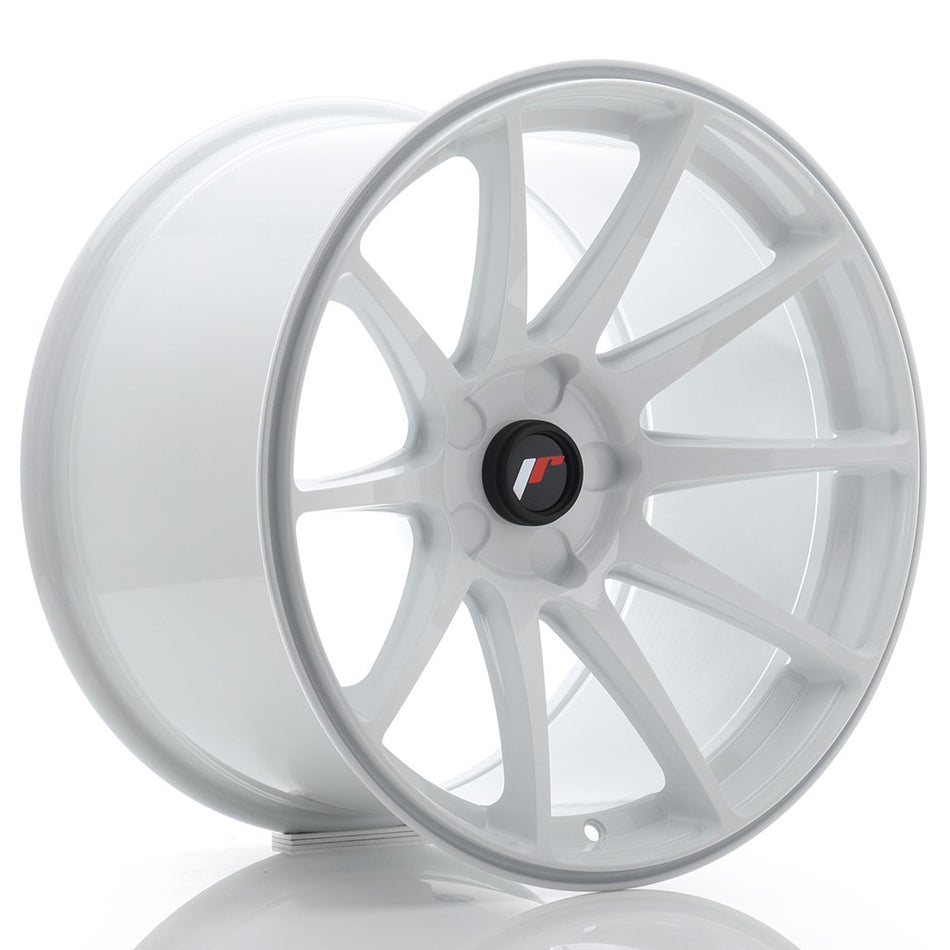 Japan Racing JR Wheels JR11 18x10.5 ET0-25 CUSTOM PCD White