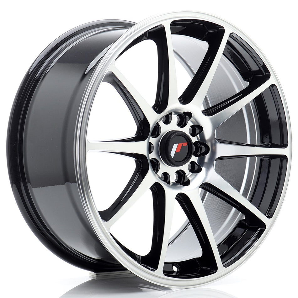 Japan Racing JR Wheels JR11 18x8.5 ET40 5x112 5x114.3 Black